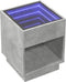 vidaXL - Salontafel - met - Infinity - LED - 40x40x50 - cm - betongrijs