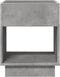 vidaXL - Salontafel - met - Infinity - LED - 40x40x50 - cm - betongrijs