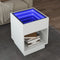 vidaXL - Salontafel - met - Infinity - LED - 40x40x50 - cm - wit