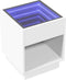 vidaXL - Salontafel - met - Infinity - LED - 40x40x50 - cm - wit