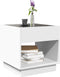 vidaXL - Salontafel - met - Infinity - LED - 40x40x50 - cm - wit
