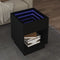 vidaXL - Salontafel - met - Infinity - LED - 40x40x50 - cm - zwart