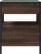 vidaXL - Salontafel - met - Infinity - LED - 40x40x51 - cm - bruin - eikenkleurig