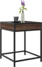 vidaXL - Salontafel - met - Infinity - LED - 40x40x51 - cm - bruin - eikenkleurig