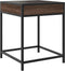 vidaXL - Salontafel - met - Infinity - LED - 40x40x51 - cm - bruin - eikenkleurig