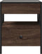 vidaXL - Salontafel - met - Infinity - LED - 40x40x51 - cm - bruin - eikenkleurig