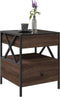 vidaXL - Salontafel - met - Infinity - LED - 40x40x51 - cm - bruin - eikenkleurig