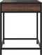 vidaXL - Salontafel - met - Infinity - LED - 40x40x51 - cm - bruin - eikenkleurig