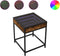 vidaXL - Salontafel - met - Infinity - LED - 40x40x51 - cm - gerookt - eikenkleurig