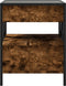 vidaXL - Salontafel - met - Infinity - LED - 40x40x51 - cm - gerookt - eikenkleurig