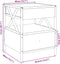 vidaXL - Salontafel - met - Infinity - LED - 40x40x51 - cm - gerookt - eikenkleurig