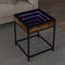 vidaXL - Salontafel - met - Infinity - LED - 40x40x51 - cm - gerookt - eikenkleurig