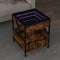 vidaXL - Salontafel - met - Infinity - LED - 40x40x51 - cm - gerookt - eikenkleurig