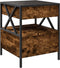 vidaXL - Salontafel - met - Infinity - LED - 40x40x51 - cm - gerookt - eikenkleurig