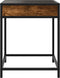vidaXL - Salontafel - met - Infinity - LED - 40x40x51 - cm - gerookt - eikenkleurig