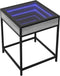 vidaXL - Salontafel - met - Infinity - LED - 40x40x51 - cm - grijs - sonoma - eikenkleur