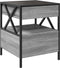 vidaXL - Salontafel - met - Infinity - LED - 40x40x51 - cm - grijs - sonoma - eikenkleur