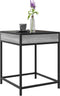 vidaXL - Salontafel - met - Infinity - LED - 40x40x51 - cm - grijs - sonoma - eikenkleur