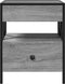vidaXL - Salontafel - met - Infinity - LED - 40x40x51 - cm - grijs - sonoma - eikenkleur