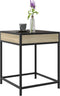 vidaXL - Salontafel - met - Infinity - LED - 40x40x51 - cm - sonoma - eikenkleurig
