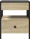 vidaXL - Salontafel - met - Infinity - LED - 40x40x51 - cm - sonoma - eikenkleurig