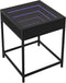 vidaXL - Salontafel - met - Infinity - LED - 40x40x51 - cm - zwart