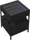 vidaXL - Salontafel - met - Infinity - LED - 40x40x51 - cm - zwart