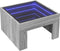 vidaXL - Salontafel - met - Infinity - LED - 50x50x30 - cm - grijs - sonoma - eikenkleur