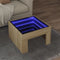 vidaXL - Salontafel - met - Infinity - LED - 50x50x30 - cm - sonoma - eikenkleurig