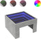 vidaXL - Salontafel - met - Infinity - LED - 50x50x30 - cm - betongrijs