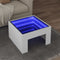 vidaXL - Salontafel - met - Infinity - LED - 50x50x30 - cm - wit