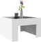 vidaXL - Salontafel - met - Infinity - LED - 50x50x30 - cm - wit