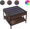 vidaXL - Salontafel - met - Infinity - LED - 50x50x38 - cm - bruin - eikenkleurig