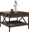 vidaXL - Salontafel - met - Infinity - LED - 50x50x38 - cm - bruin - eikenkleurig