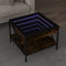 vidaXL - Salontafel - met - Infinity - LED - 50x50x38 - cm - gerookt - eikenkleurig