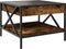 vidaXL - Salontafel - met - Infinity - LED - 50x50x38 - cm - gerookt - eikenkleurig