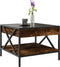 vidaXL - Salontafel - met - Infinity - LED - 50x50x38 - cm - gerookt - eikenkleurig