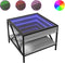 vidaXL - Salontafel - met - Infinity - LED - 50x50x38 - cm - grijs - sonoma - eikenkleur