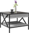vidaXL - Salontafel - met - Infinity - LED - 50x50x38 - cm - grijs - sonoma - eikenkleur
