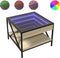 vidaXL - Salontafel - met - Infinity - LED - 50x50x38 - cm - sonoma - eikenkleurig
