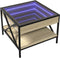 vidaXL - Salontafel - met - Infinity - LED - 50x50x38 - cm - sonoma - eikenkleurig