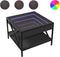 vidaXL - Salontafel - met - Infinity - LED - 50x50x38 - cm - zwart