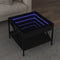 vidaXL - Salontafel - met - Infinity - LED - 50x50x38 - cm - zwart