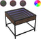 vidaXL - Salontafel - met - Infinity - LED - 50x50x41 - cm - bruin - eikenkleurig