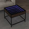 vidaXL - Salontafel - met - Infinity - LED - 50x50x41 - cm - bruin - eikenkleurig