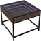 vidaXL - Salontafel - met - Infinity - LED - 50x50x41 - cm - bruin - eikenkleurig