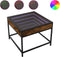 vidaXL - Salontafel - met - Infinity - LED - 50x50x41 - cm - gerookt - eikenkleurig