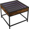 vidaXL - Salontafel - met - Infinity - LED - 50x50x41 - cm - gerookt - eikenkleurig