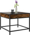 vidaXL - Salontafel - met - Infinity - LED - 50x50x41 - cm - gerookt - eikenkleurig