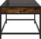 vidaXL - Salontafel - met - Infinity - LED - 50x50x41 - cm - gerookt - eikenkleurig